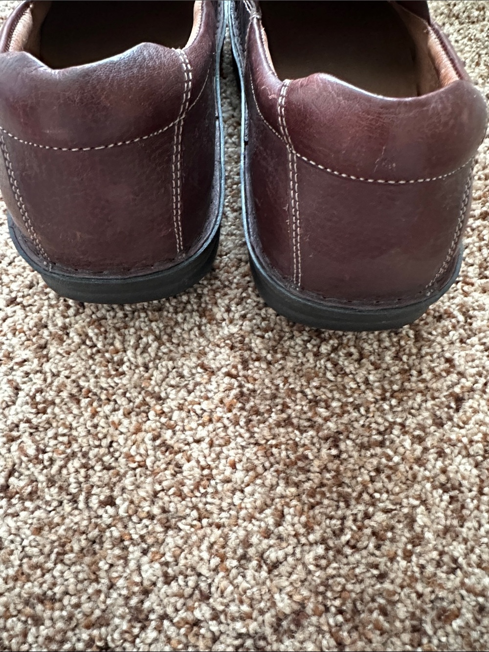 Alegria Men's Slip-On Leather Loafers in Brown - Picture 3 of 4